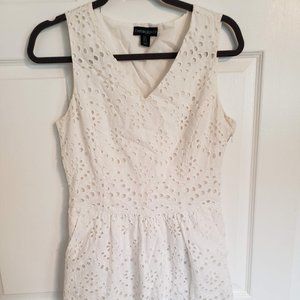White Cynthia Rowley Eyelet Dress